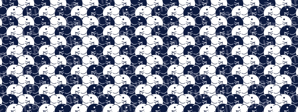 【終売 / 予約販売】有象無象(右往左往)デスクマット / Riot elephant