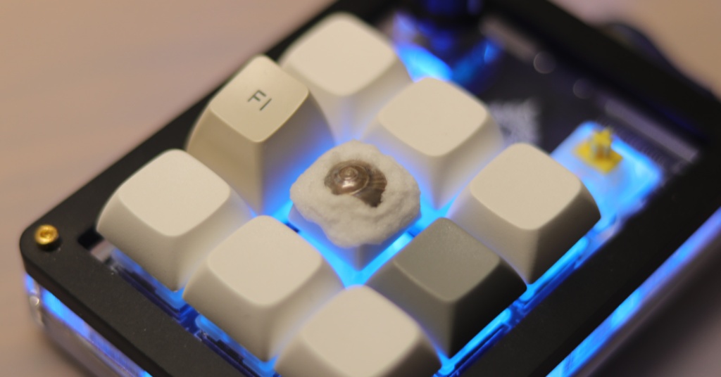 うずまき貝キーキャップ / Spiral shell