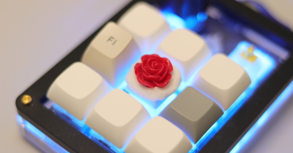 薔薇キーキャップ / Rose