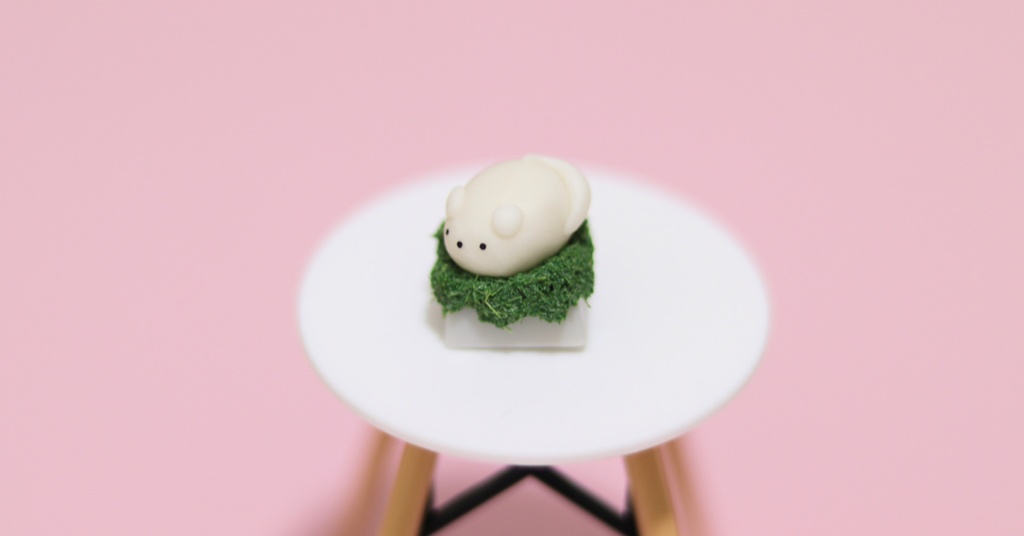 もちもちねずみキーキャップ / Mochi mouse