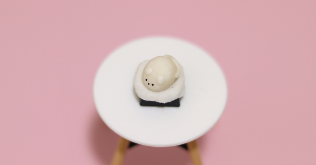 もちもちねずみキーキャップ / Mochi mouse