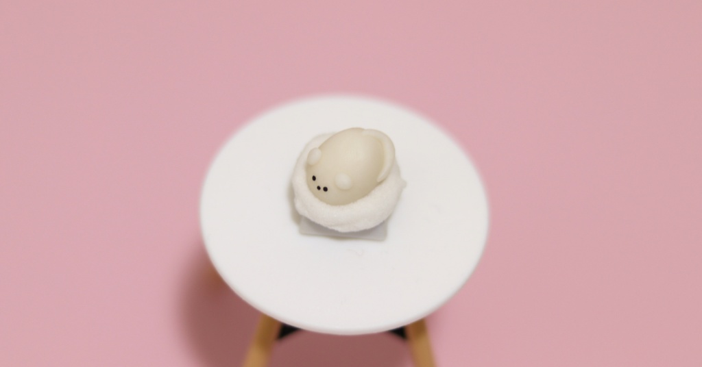 もちもちねずみキーキャップ / Mochi mouse