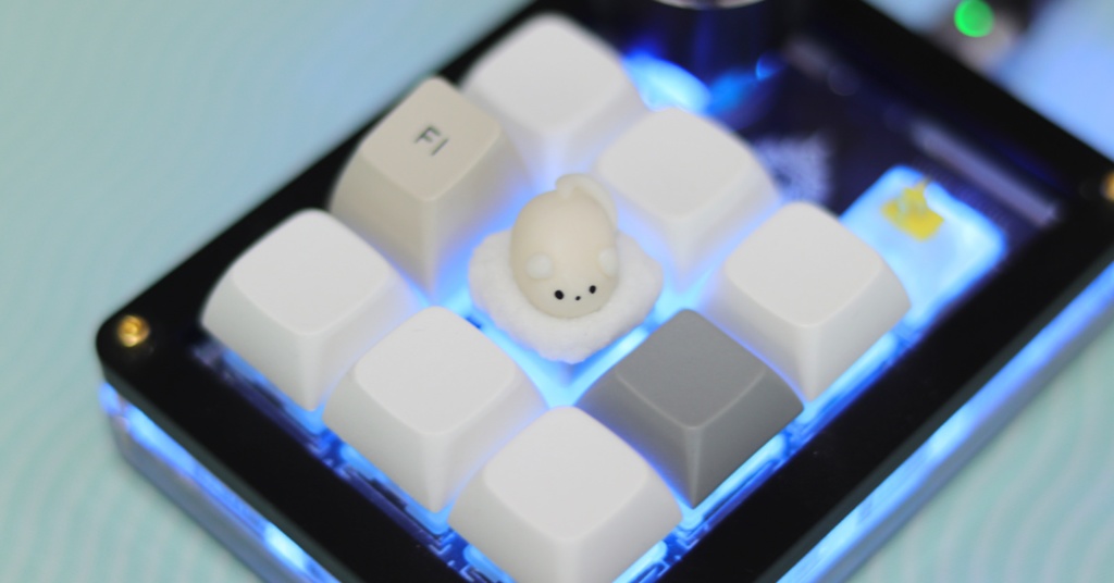 もちもちねずみキーキャップ / Mochi mouse