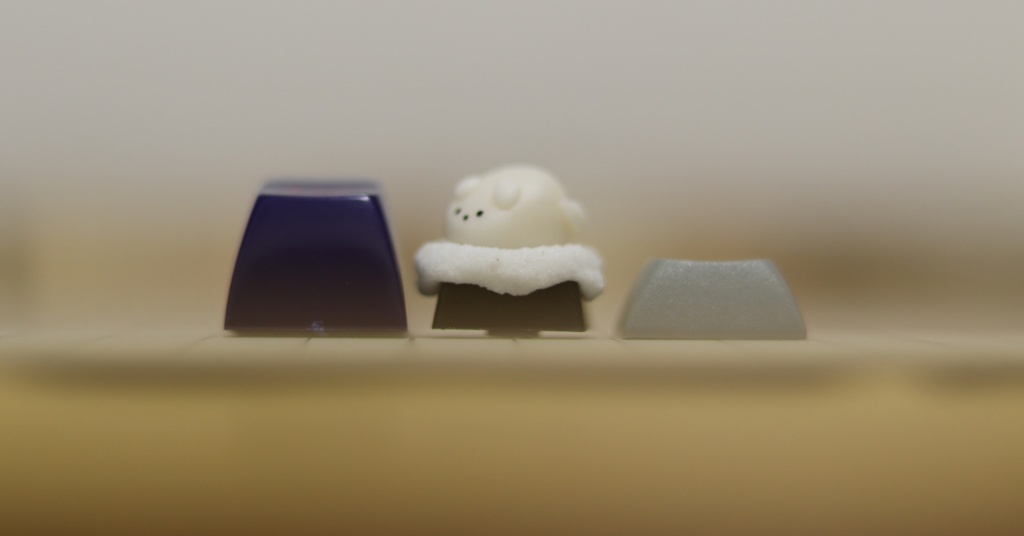 もちもちねずみキーキャップ / Mochi mouse