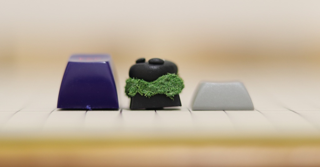 ぬりかべキーキャップ / Nurikabe the phantom