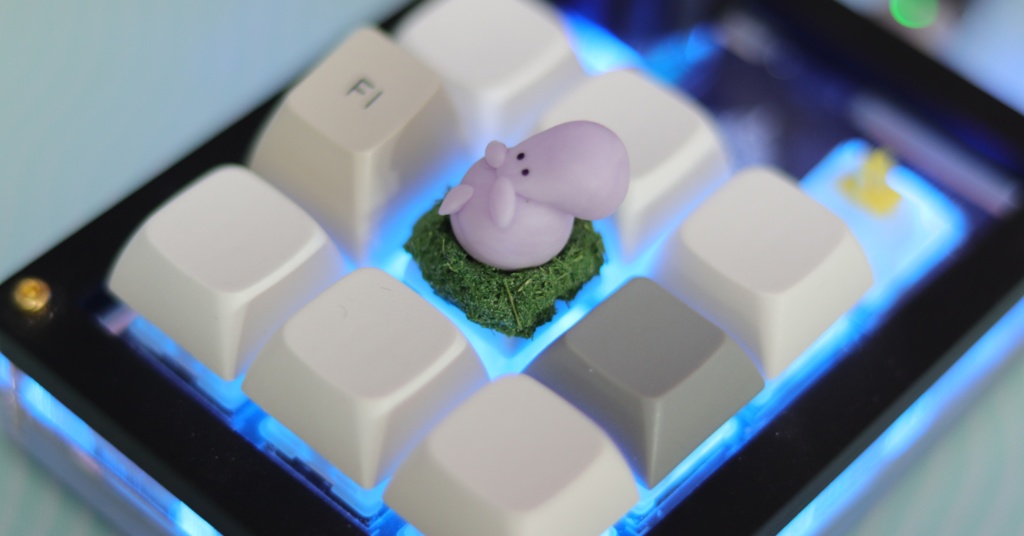 カバさんキーキャップ / hippo-san