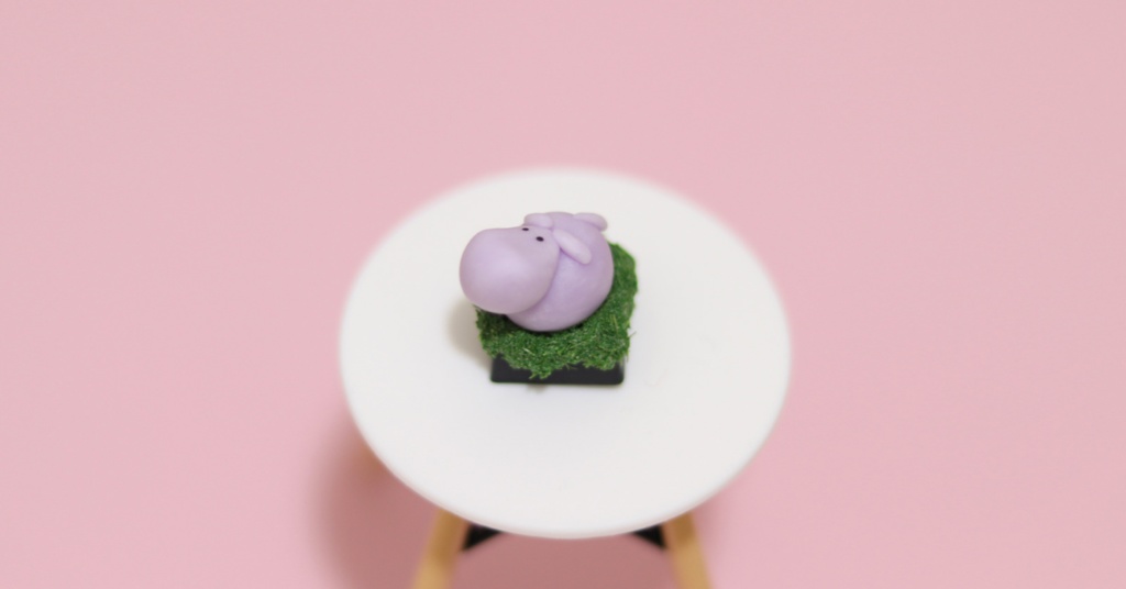 カバさんキーキャップ / hippo-san