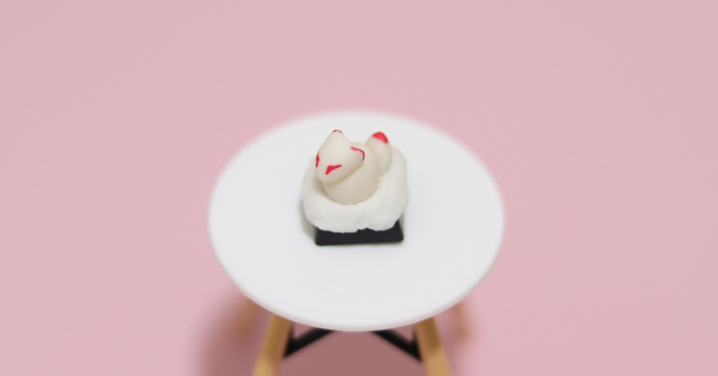 お狐さまキーキャップ / Foxes the messangers of Inari god