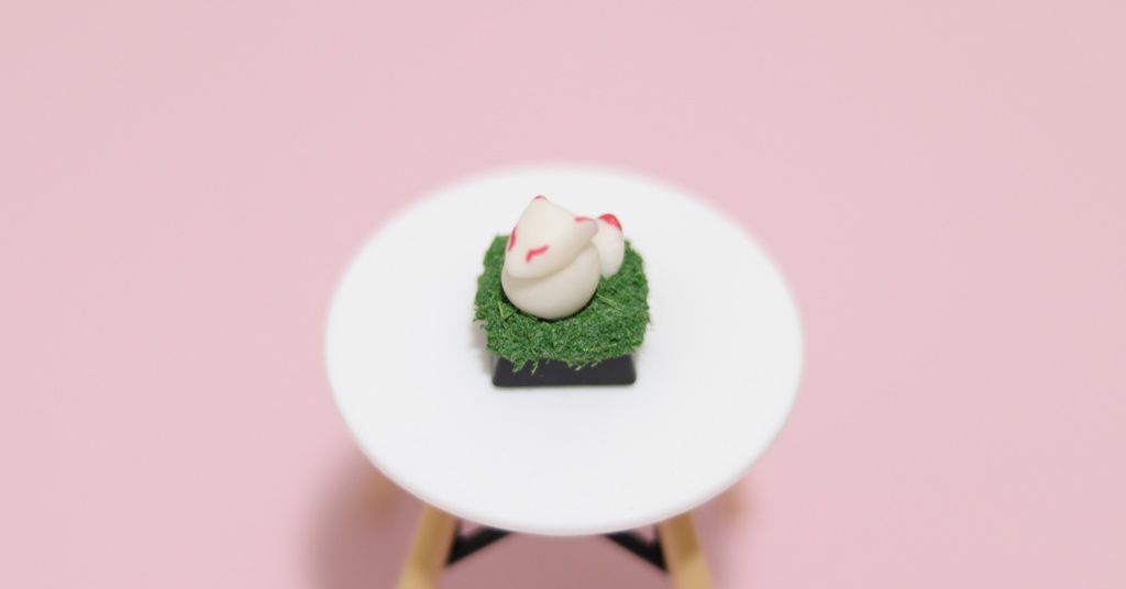 お狐さまキーキャップ / Foxes the messangers of Inari god