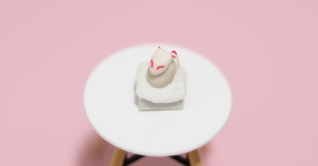 お狐さまキーキャップ / Foxes the messangers of Inari god