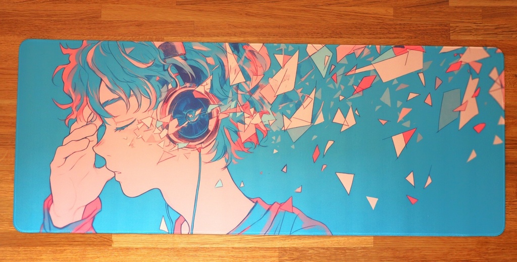 ヘッドホンボーイ デスクマット(AIイラスト) / headphone boy