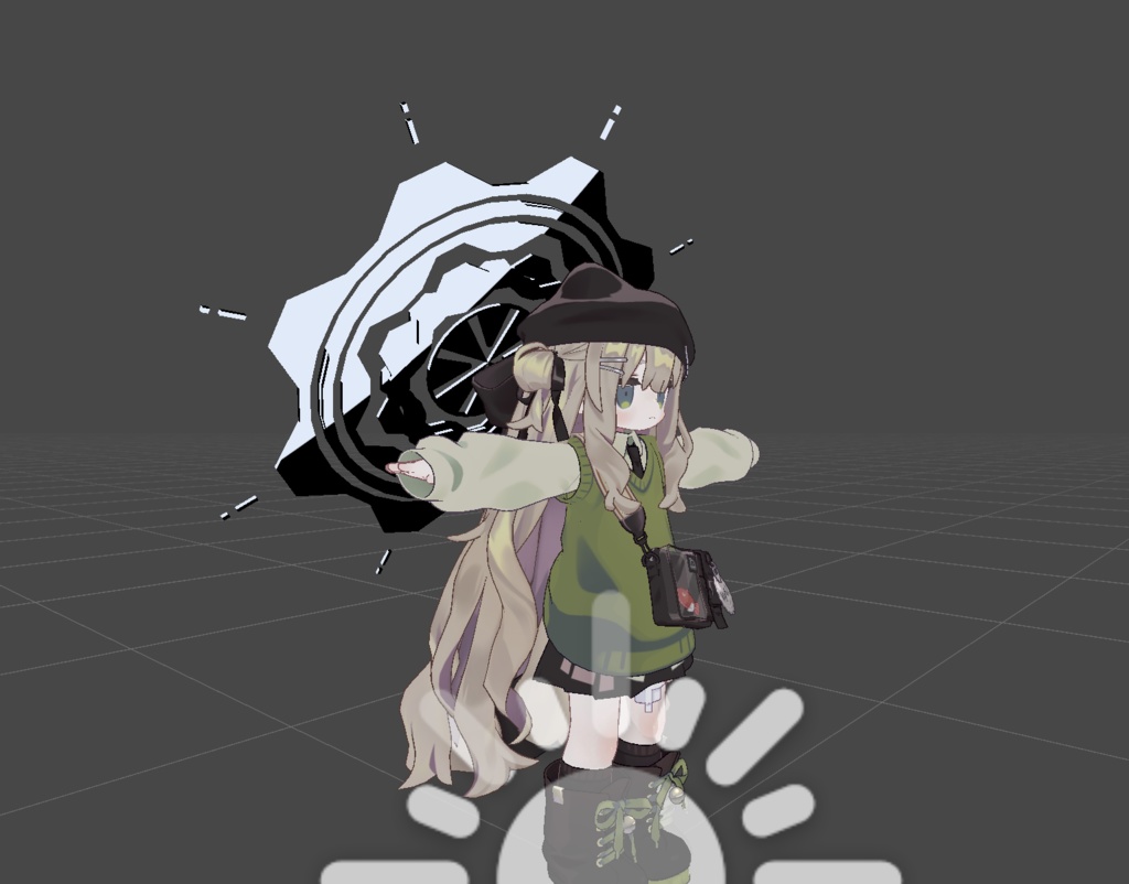 【VRchat対応・無料】動く歯車