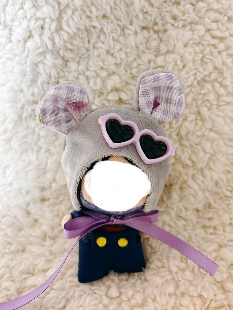 ほわぬい ネズミの頭巾
