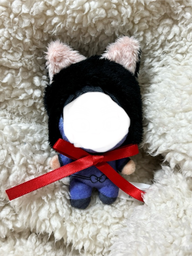 猫耳頭巾　ほわぬいサイズ