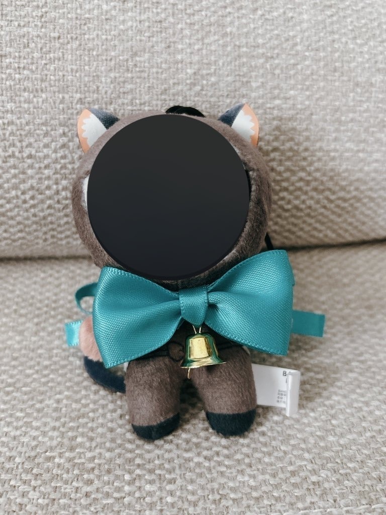 鈴付きリボン首輪 8cmからちびぐるみまで