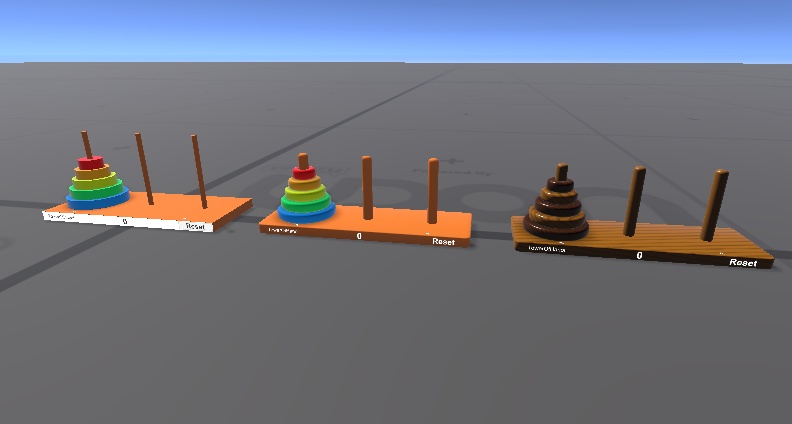 【無料】VRChat ワールドギミック ハノイの塔