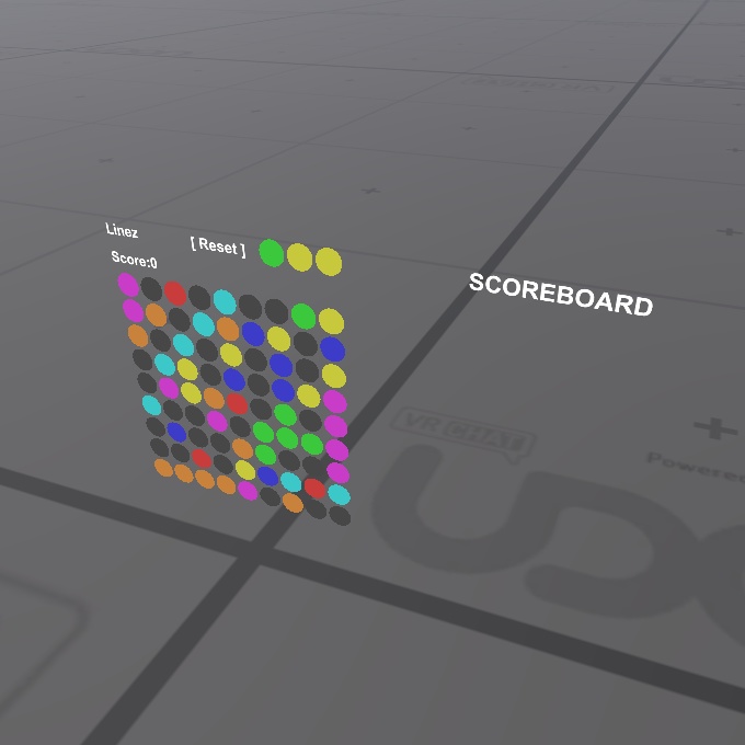 VRChat ワールドギミック Linez