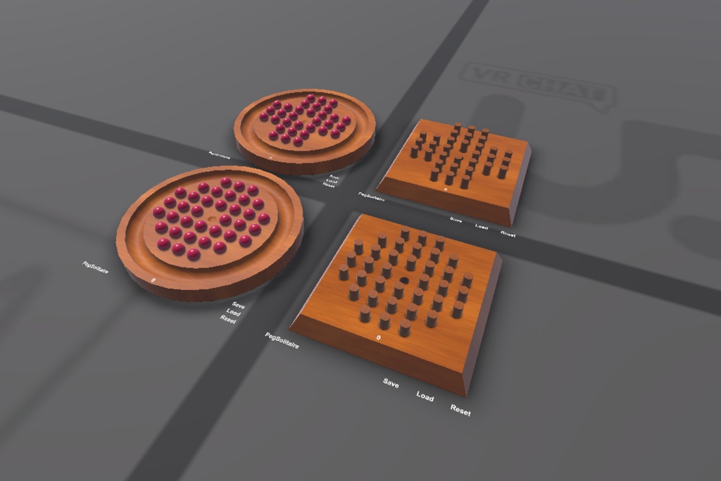 VRChat ワールドギミック ペグソリティア