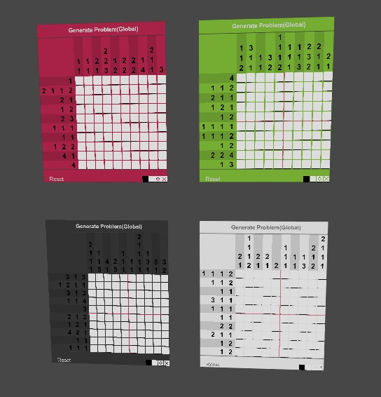 VRChat ワールドギミック ピクセルアートロジックパズル