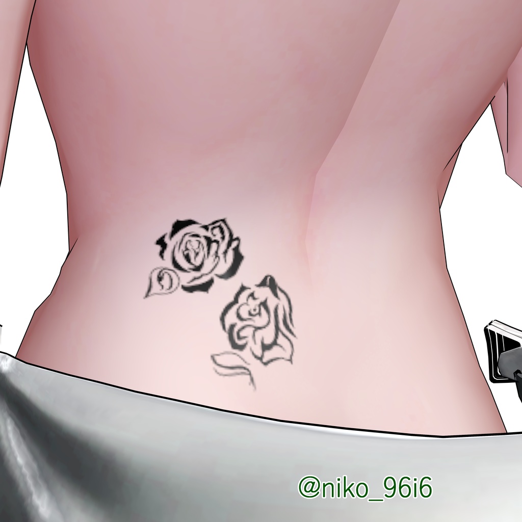 【free/無料】Rose tatto texture