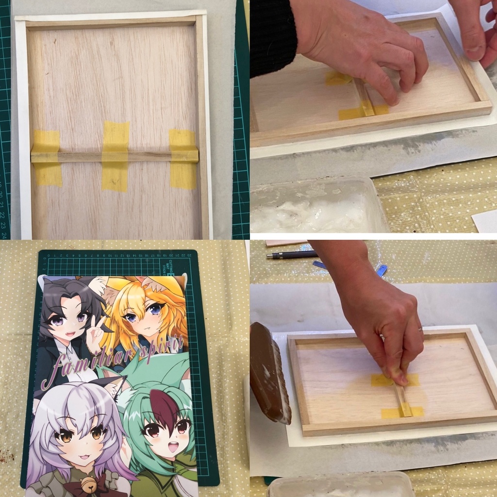 和紙アートボード/オリジナルキャラ