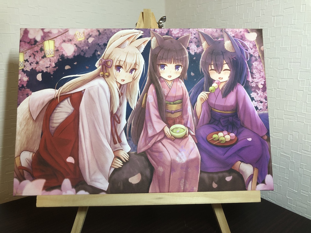 和紙オリジナルアートボート「夜桜」