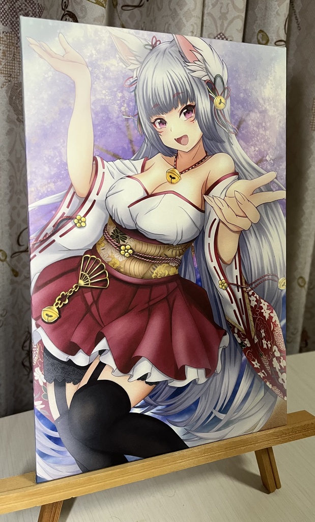 和紙アートパネル「桃源郷」