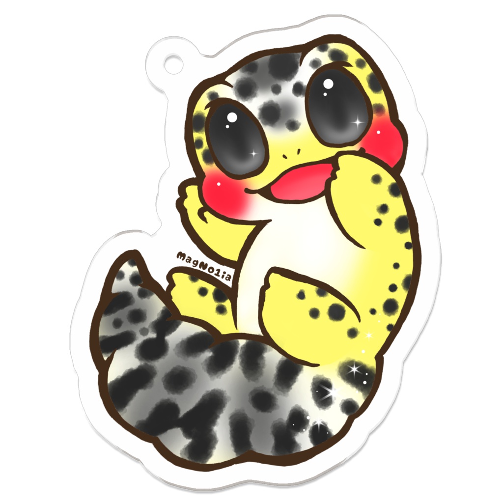 【全8種】ちびレオパアクリルキーホルダー