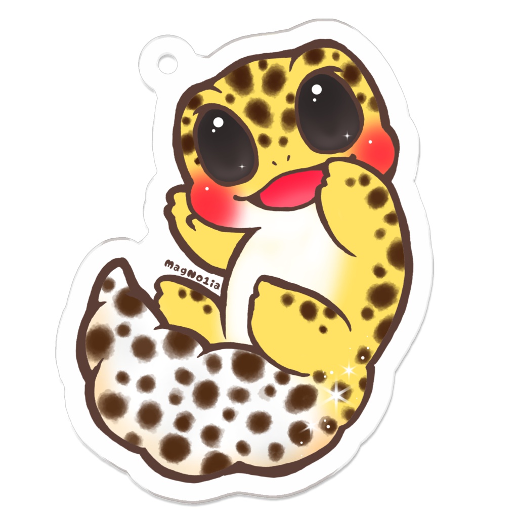 【全8種】ちびレオパアクリルキーホルダー