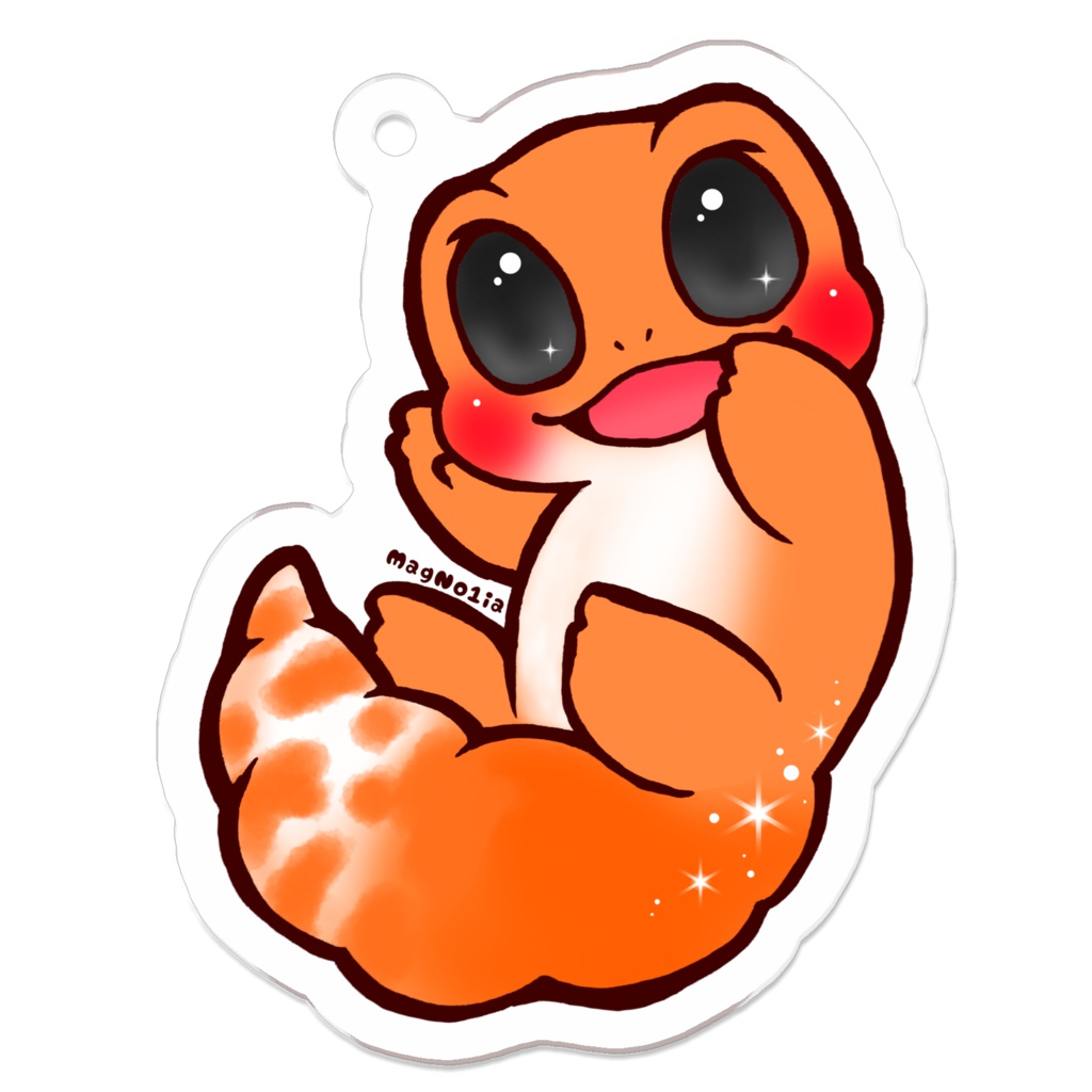 【全8種】ちびレオパアクリルキーホルダー