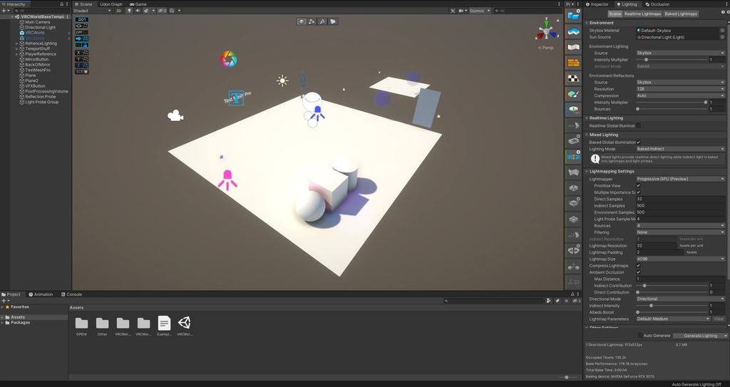 Easy VRChat World Template