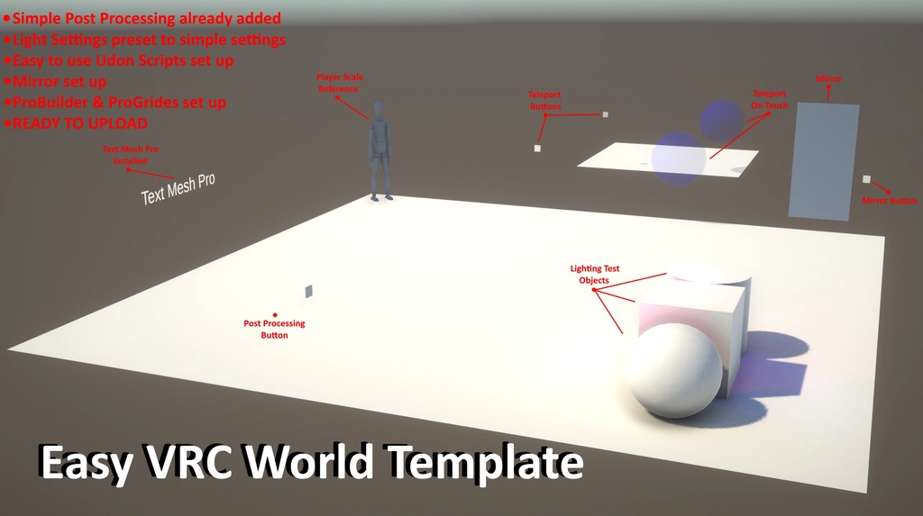 Easy VRChat World Template