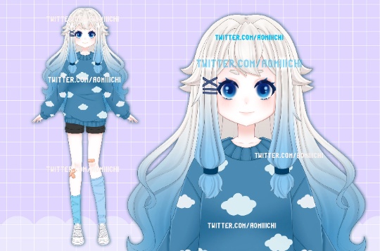 Custom Live2D Vtuber Model Commission Anime Character for VTube Sudio Prprlive Facerig Twitch YouTube