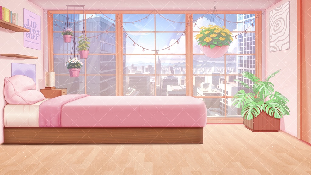 Vtuber Background | pink gamer girl aesthetic room Background for VTuber & PNGTuber, Youtube | Vtuber Assets | Vtuber Room | Twitch stream background
