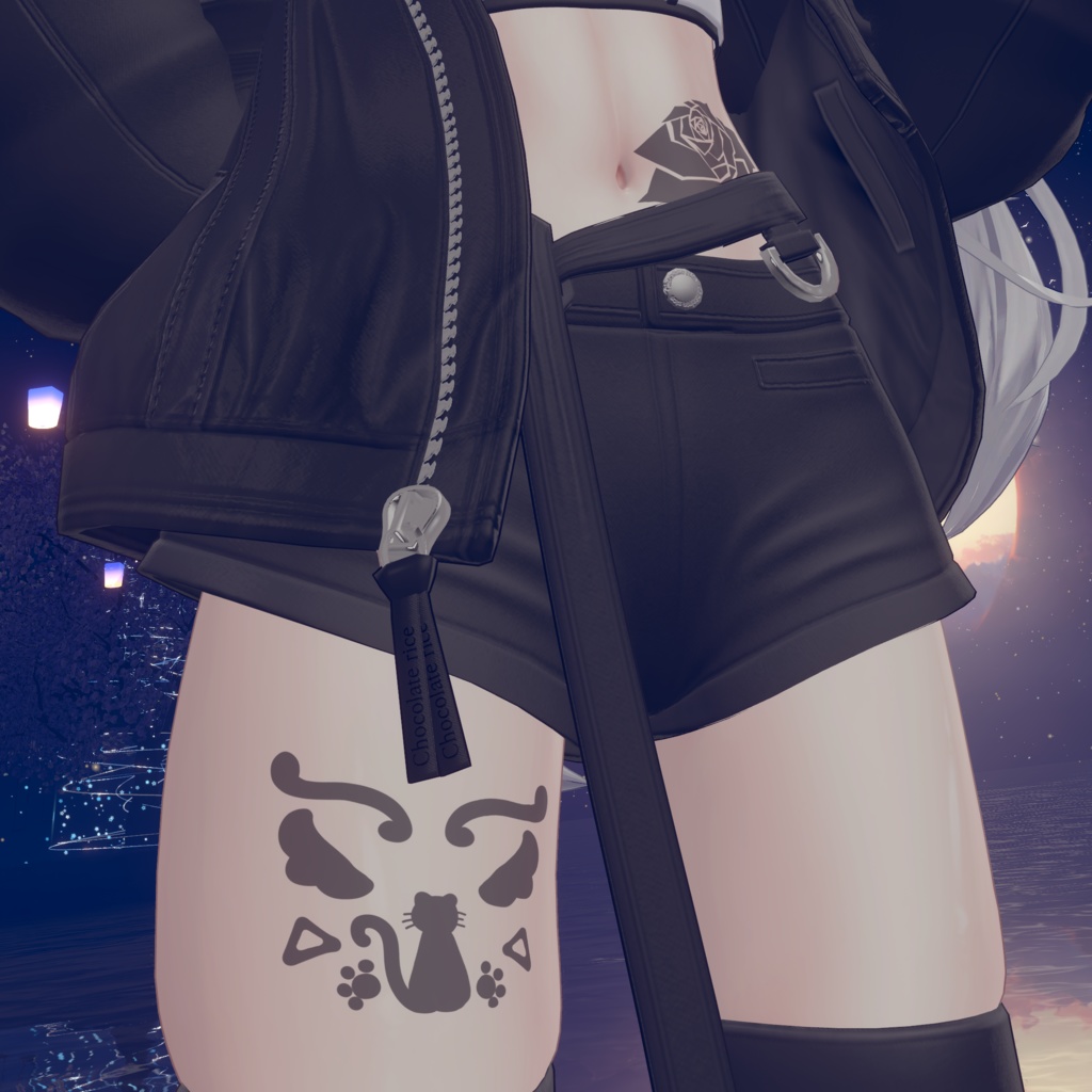 【VRC想定】タトゥデカールテクスチャ