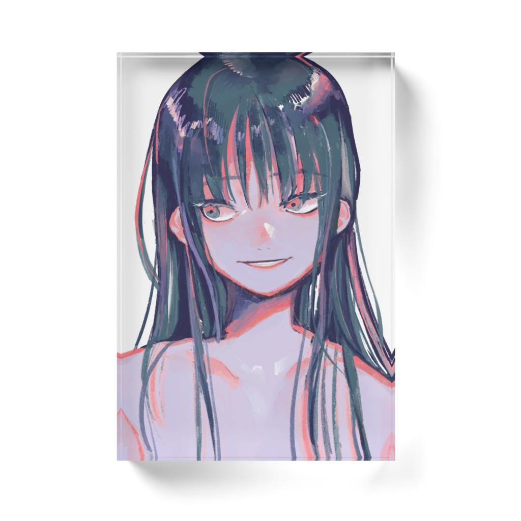 クリアアクリルブロック:青緑ピンク