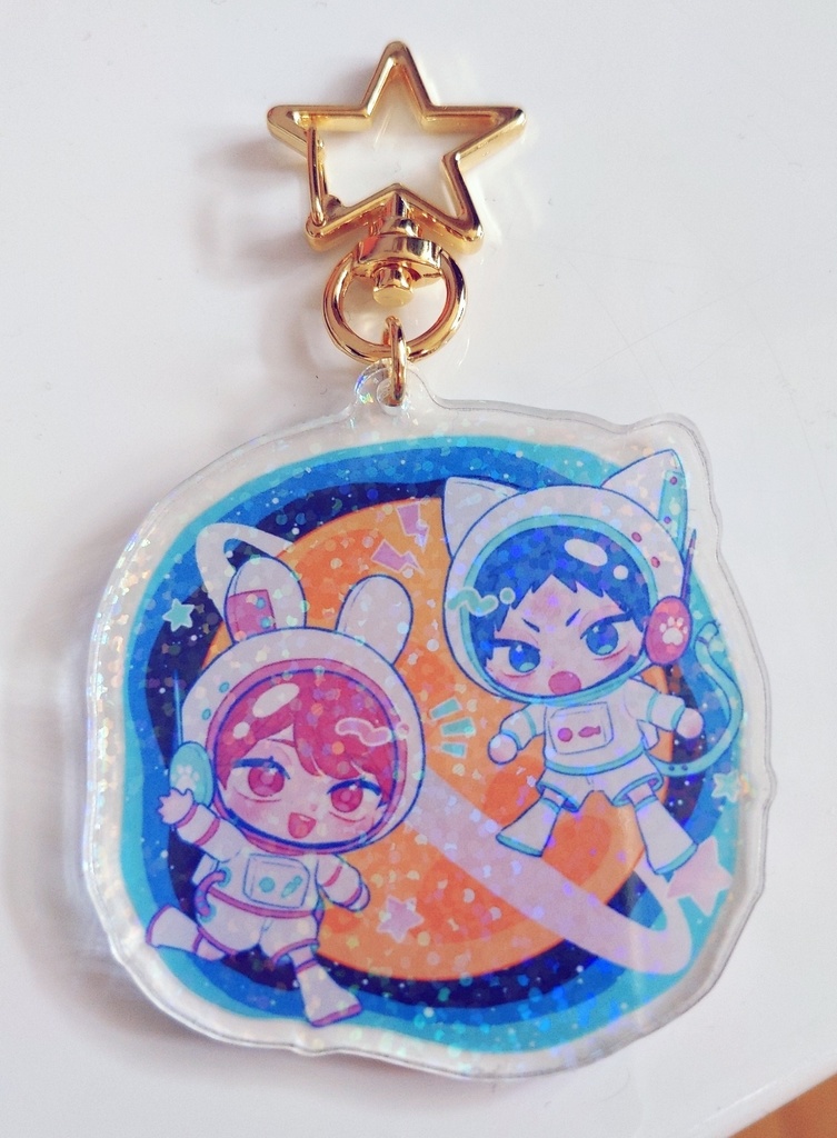 キラキラアクキー〜阿吽ちゃん宇宙旅行編〜