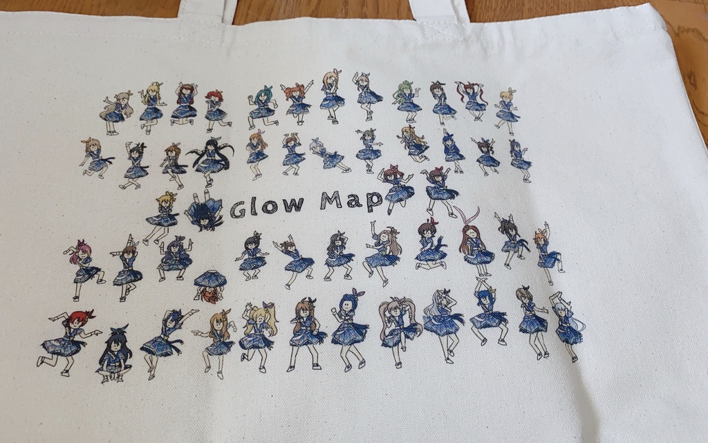 ゆるふわGlowMapトートバッグ
