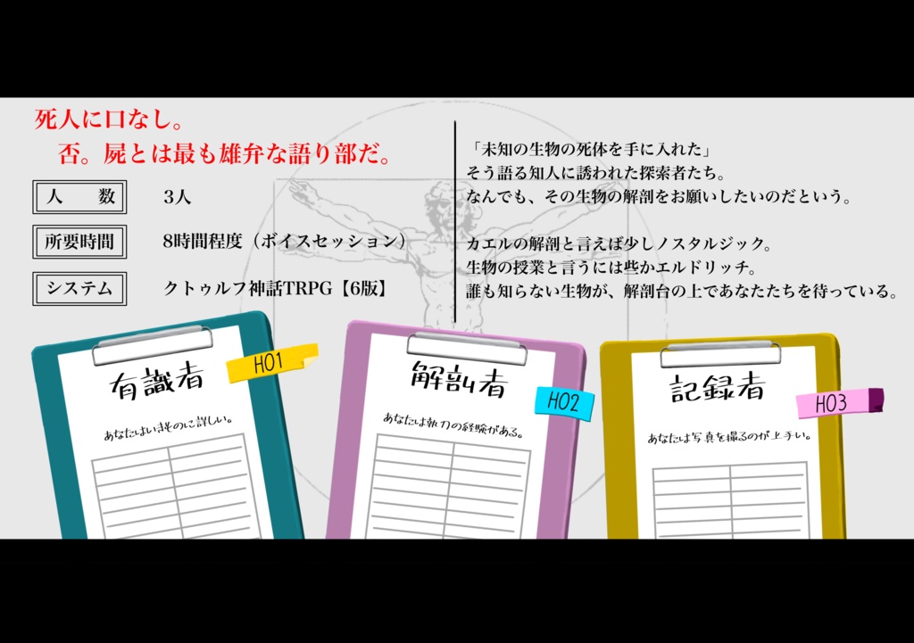 CoC「アンノウン・アナトミー」SPLL:E190097