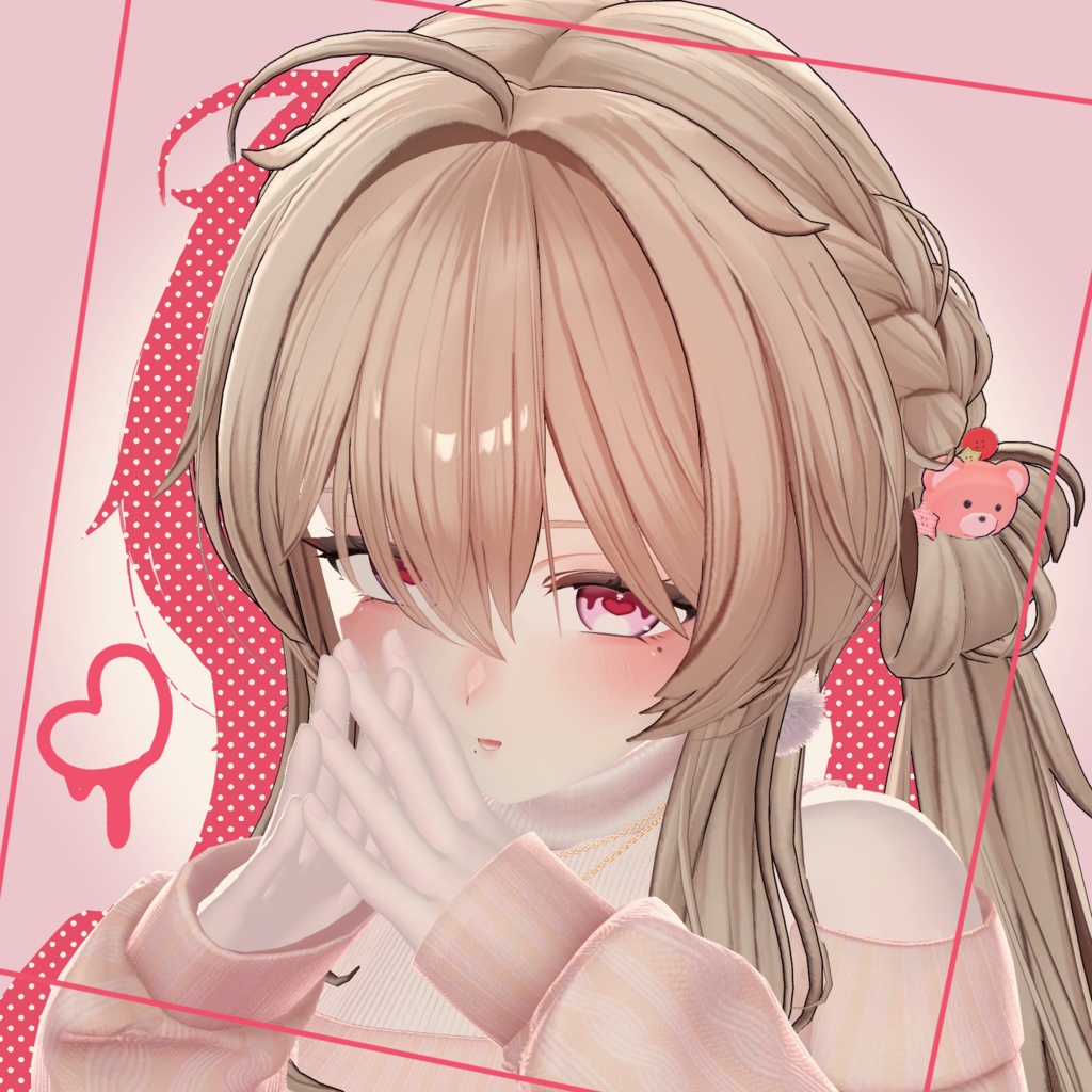 【期間限定無料ポーズ】あざとhoney【VRC_3アバター対応】