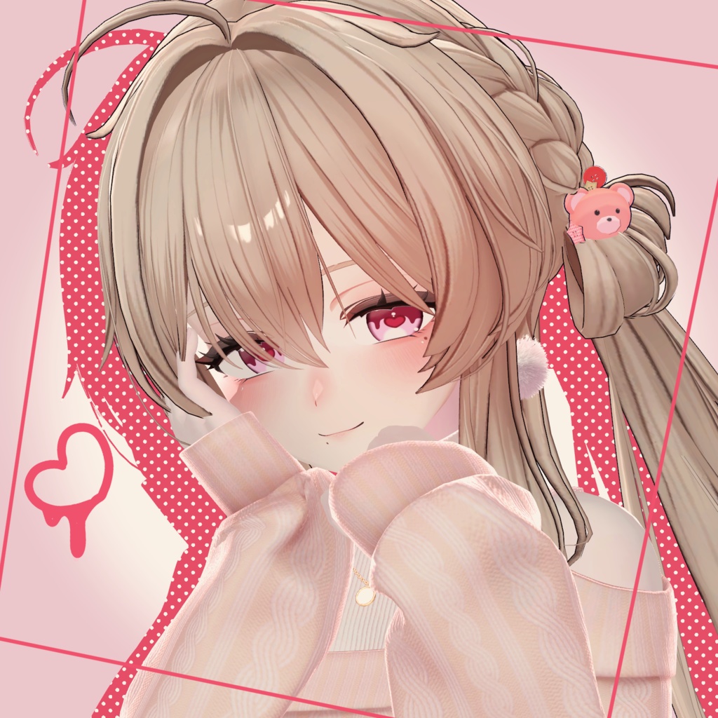 【期間限定無料ポーズ】あざとhoney【VRC_3アバター対応】