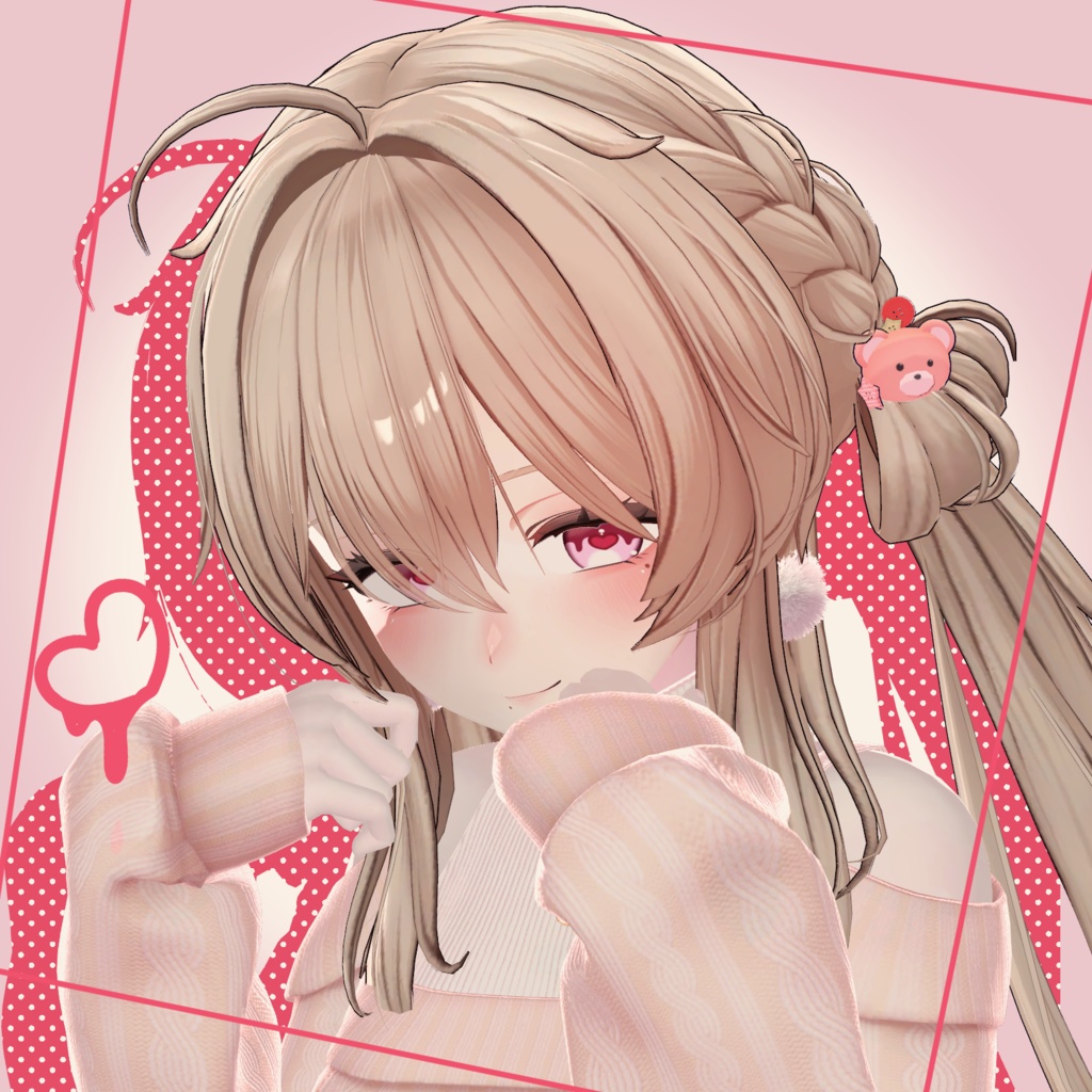 【期間限定無料ポーズ】あざとhoney【VRC_3アバター対応】