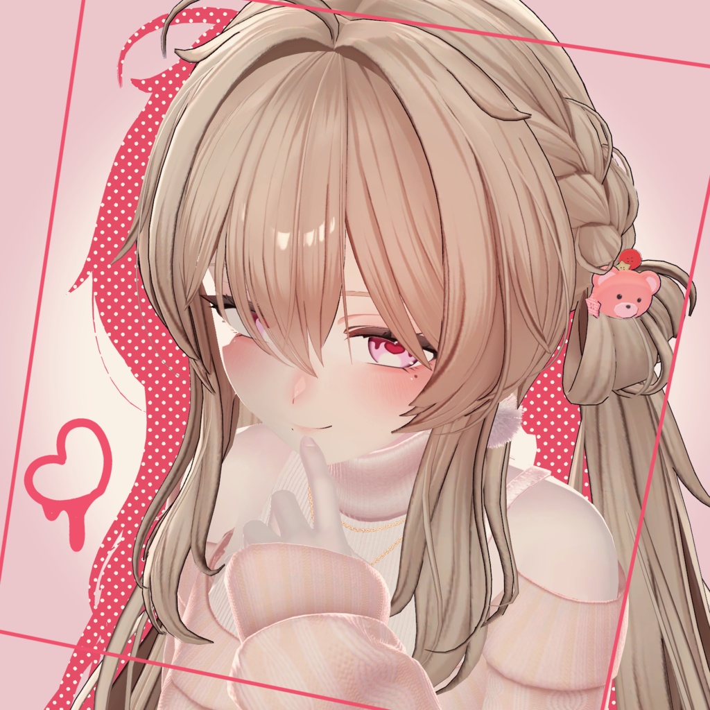 【期間限定無料ポーズ】あざとhoney【VRC_3アバター対応】