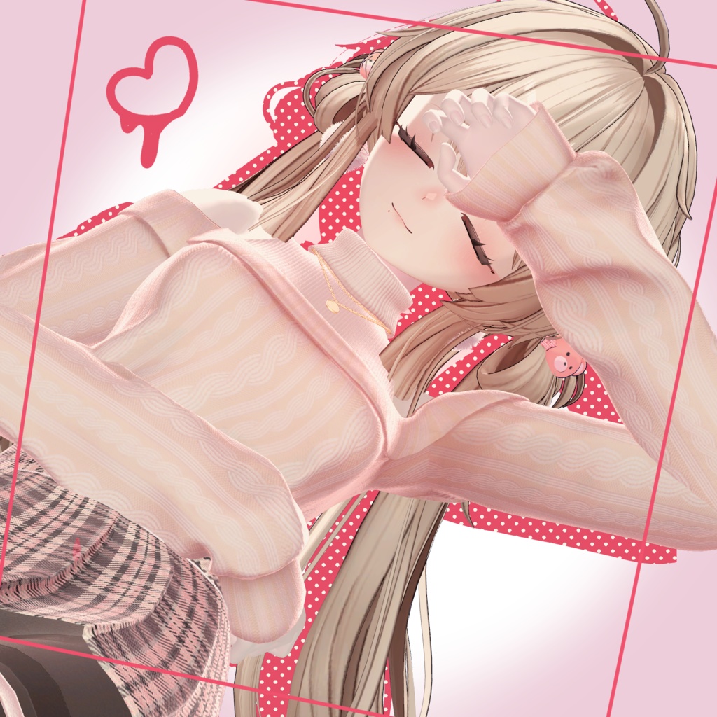 【期間限定無料ポーズ】おやすみhoney【VRC_3アバター対応】