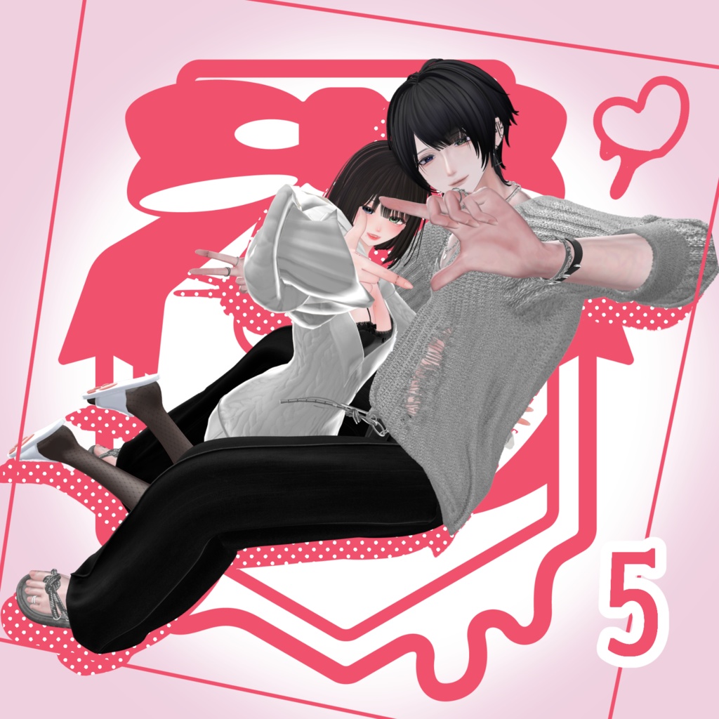 【VRCPause】なかよしhoney【VRC_4アバター対応】