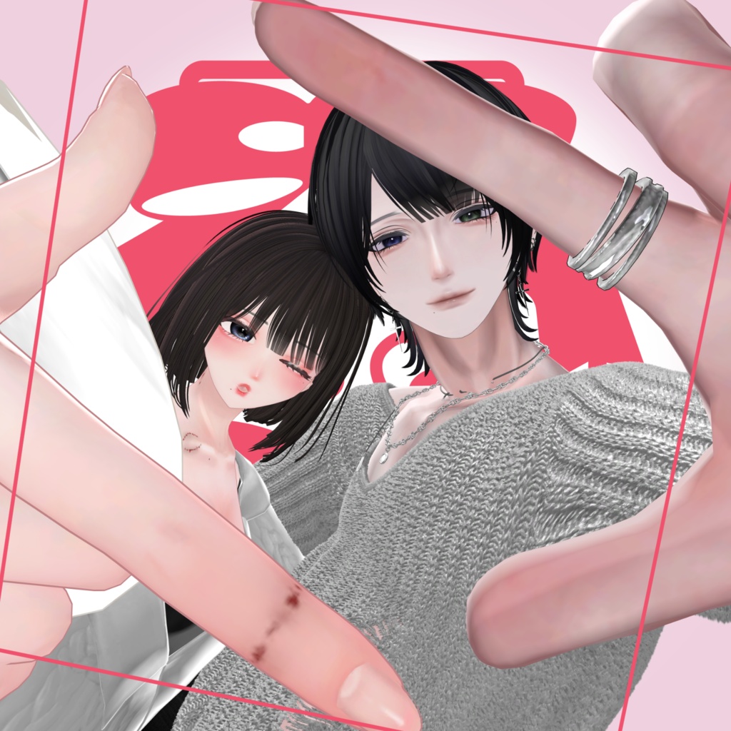 【VRCPause】なかよしhoney【VRC_4アバター対応】