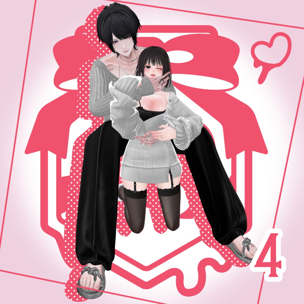 【VRCPause】なかよしhoney【VRC_4アバター対応】