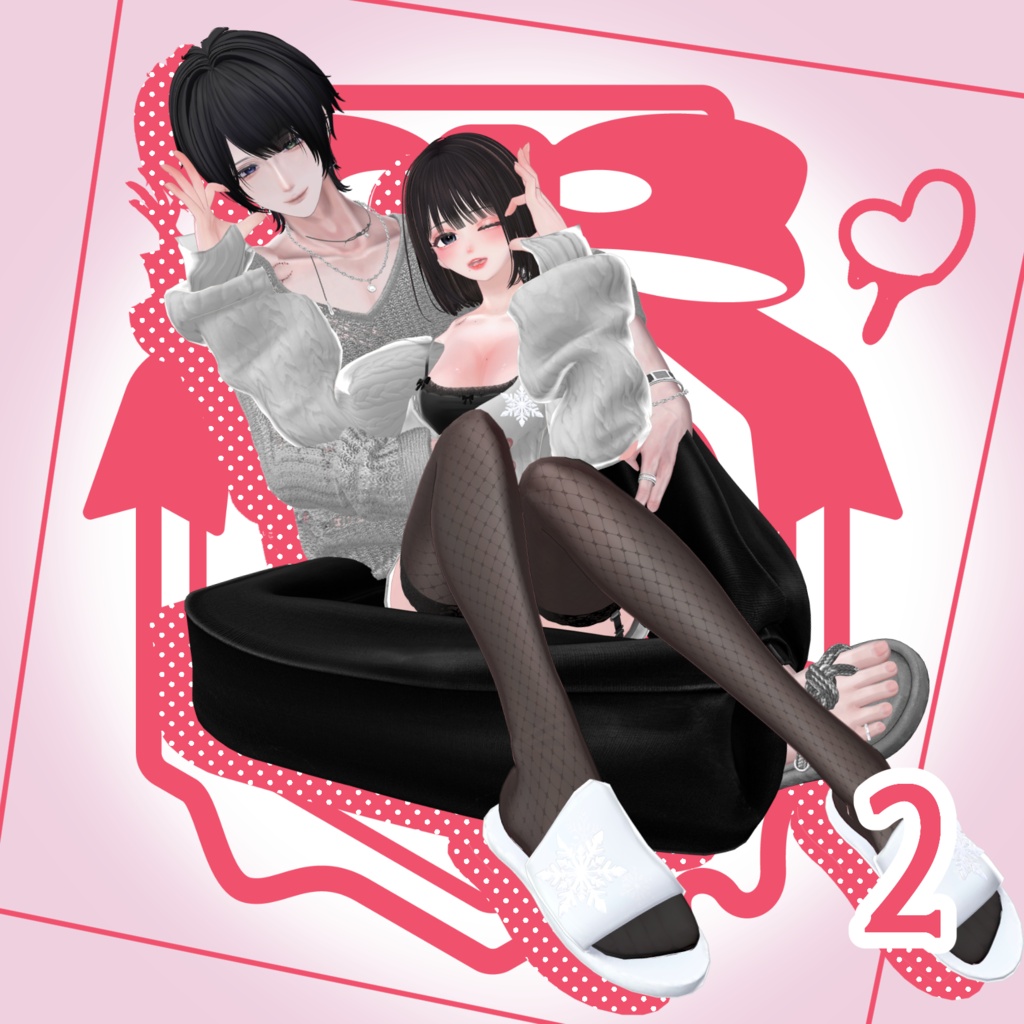 【VRCPause】なかよしhoney【VRC_4アバター対応】