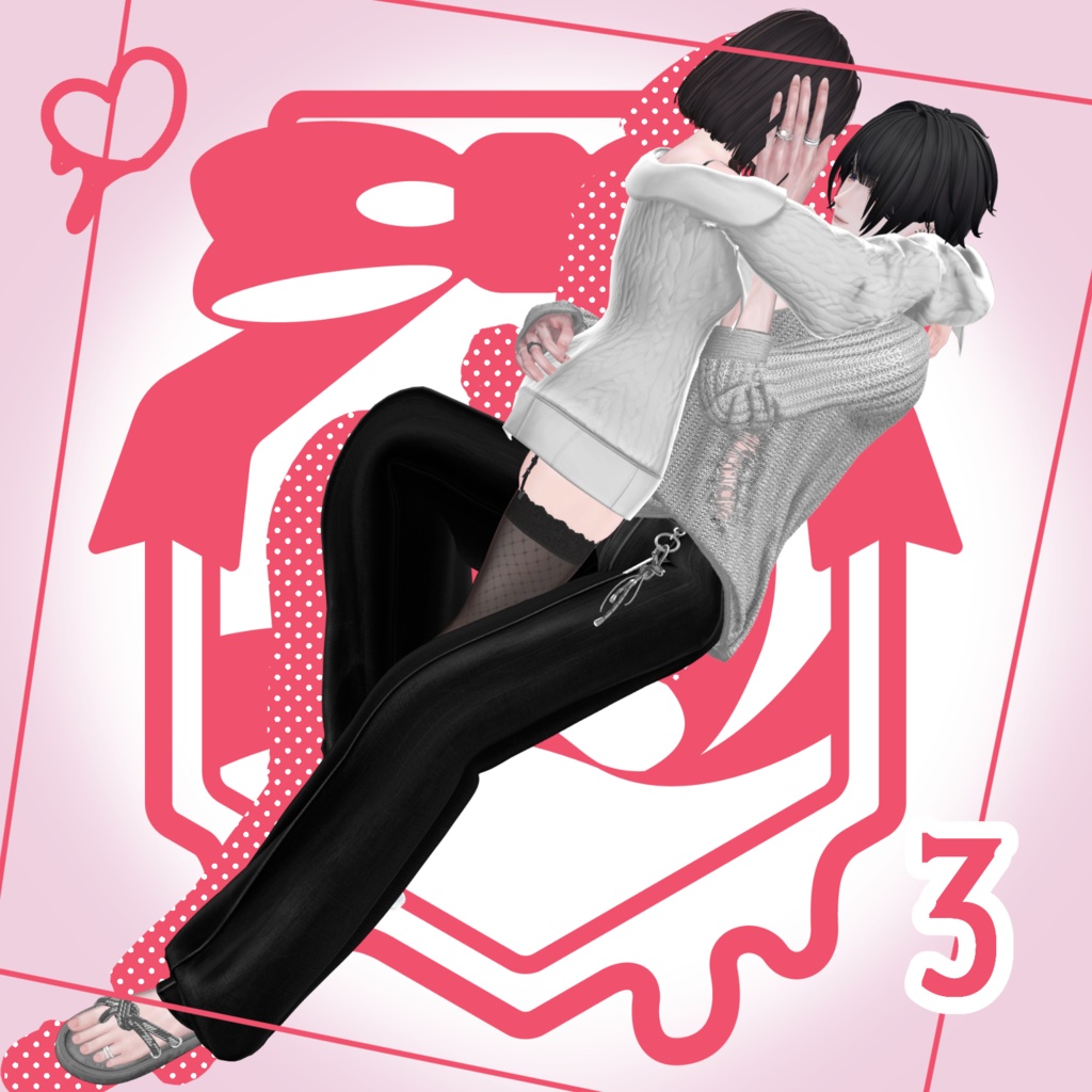 【VRCPause】なかよしhoney【VRC_4アバター対応】