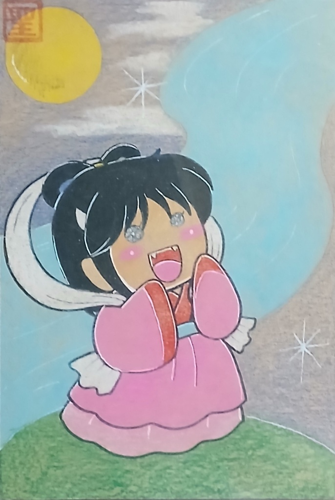 【商品名】聖樹覇王オリジナル・御利益ミニマム鬼神様【七夕・二枚組】手描き原画